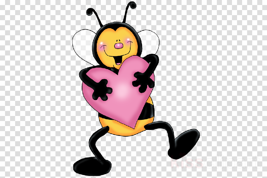 Cartoon Honey Bee Love Clipart Honey Bee Clip Art - Cartoon Honey Bee Love Clipart Honey Bee Clip Art (900x600)