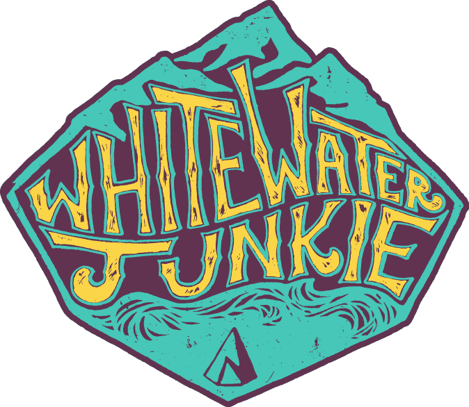 Whitewater Junkie Sticker - Whitewater Junkie Sticker (674x586)