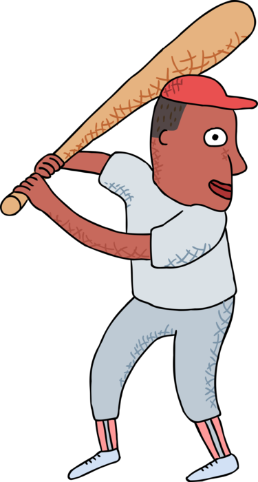 Vector Illustration Of American Pastime Sport Of Baseball - Vector Illustration Of American Pastime Sport Of Baseball (375x700)