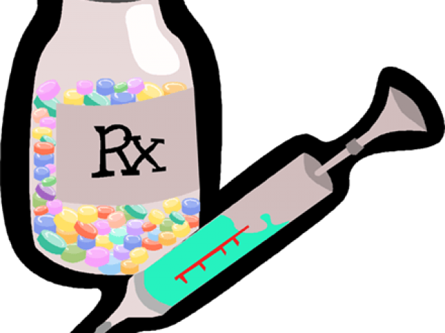 Pills Clipart Needle - Pills Clipart Needle (640x480)