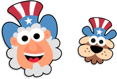 Free Printable Uncle Sam 4th July Mask - Free Printable Uncle Sam 4th July Mask (525x367)