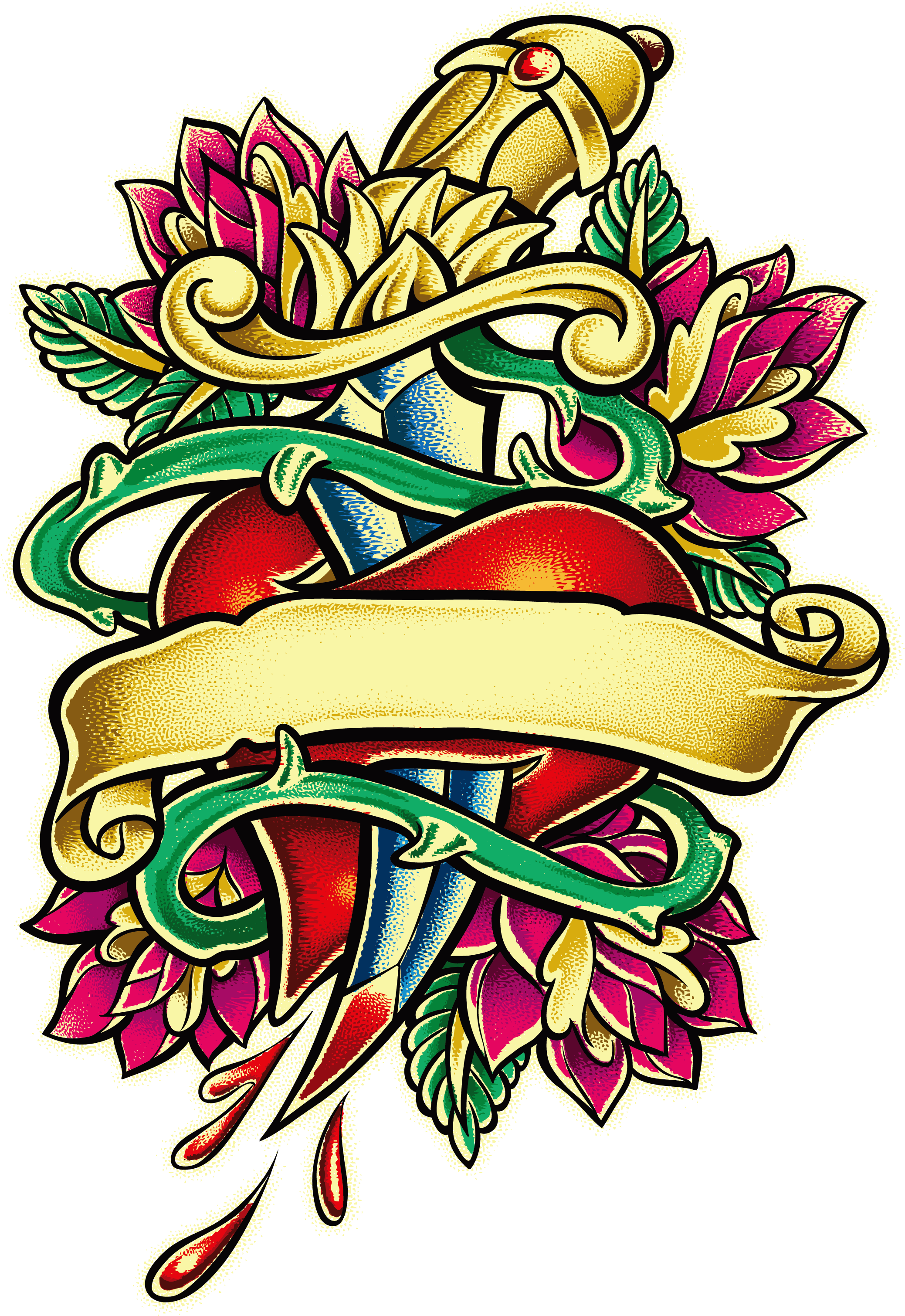 Rose Vector Fragrance Tattoo Png Download Free Clipart - Rose Vector Fragrance Tattoo Png Download Free Clipart (2077x3020)