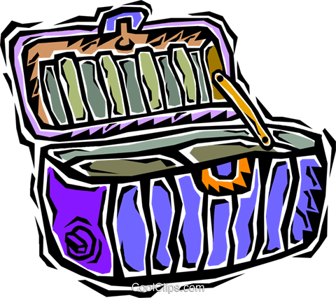 Picnic Basket Royalty Free Vector Clip Art Illustration - Picnic Basket Royalty Free Vector Clip Art Illustration (480x426)