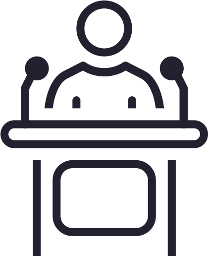 Person Pointing At Whiteboard Icon Black - Person Pointing At Whiteboard Icon Black (522x519)