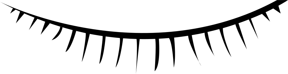 Eyelash Png Icon Free - Eyelash Png Icon Free (980x254)