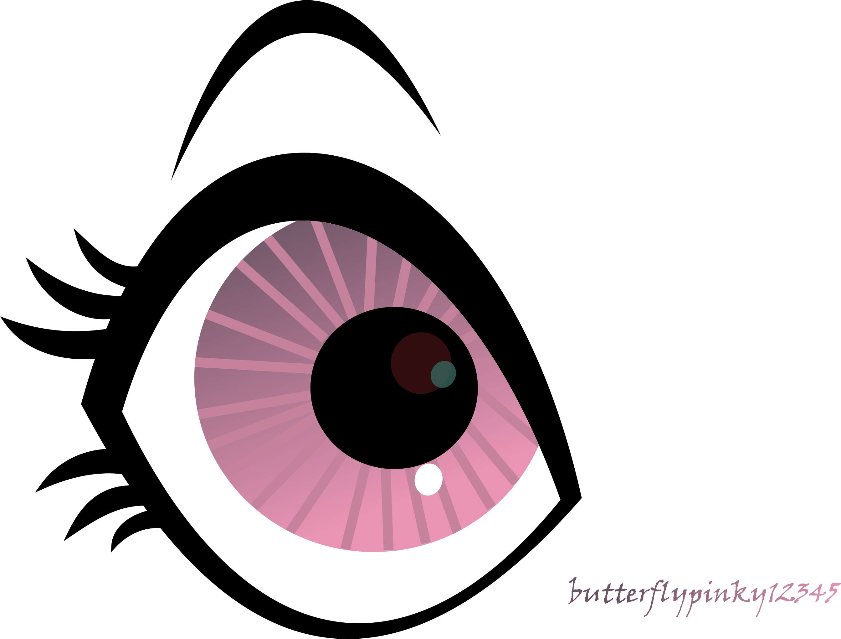 Image Royalty Free Eyelash Clipart Svg - Image Royalty Free Eyelash Clipart Svg (2687x2040)