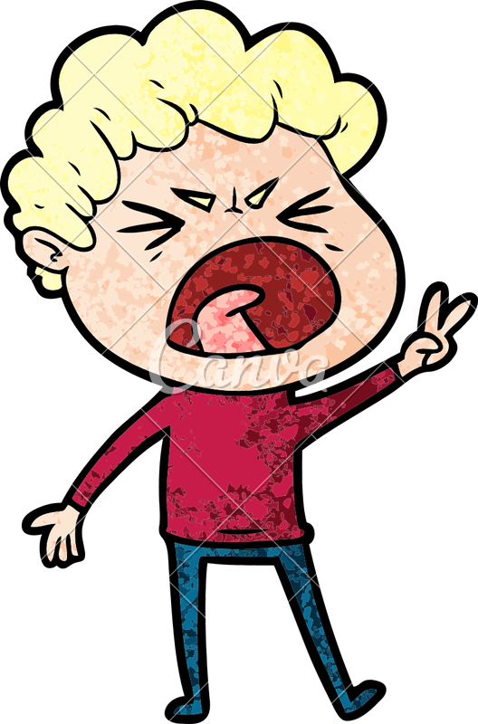 Cartoon Furious Man - Cartoon Furious Man (528x800)