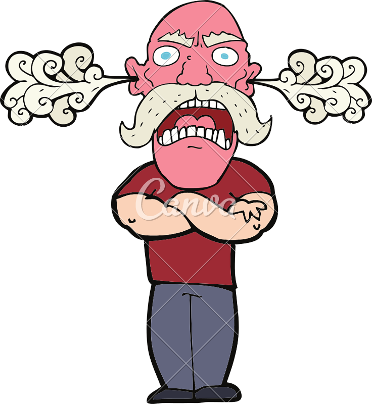 Furious Man With Red Face - Furious Man With Red Face (736x800)