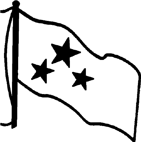 Indian Election Symbol Flag With Three Stars - Indian Election Symbol Flag With Three Stars (536x535)