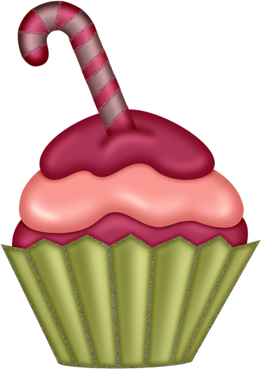 Cupcake Clipart, Cupcake Art, Holiday Treats - Cupcake Clipart, Cupcake Art, Holiday Treats (555x800)