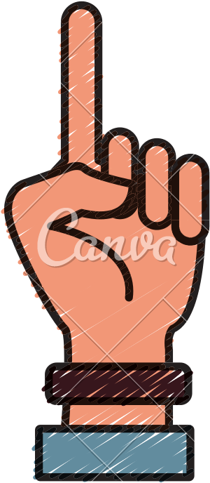 Hand Number One Symbol - Hand Number One Symbol (800x800)