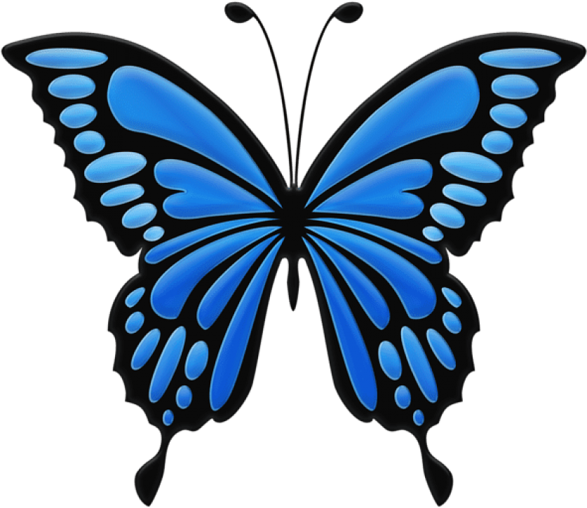Download Blue Butterfly Clipart Png Photo - Download Blue Butterfly Clipart Png Photo (850x734)