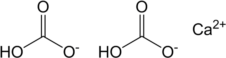 A Calcium Bicarbonate Molecule In Solution - A Calcium Bicarbonate Molecule In Solution (800x212)
