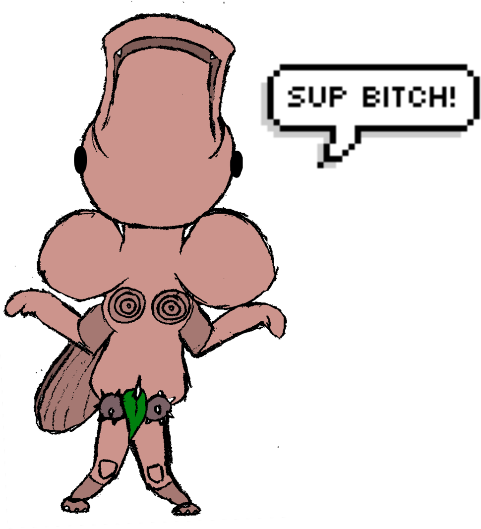Ross's Sexy Pizza Ass Spore As A Chibi - Ross's Sexy Pizza Ass Spore As A Chibi (1024x1107)