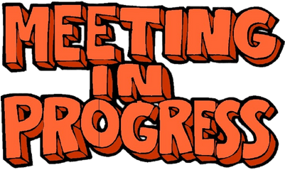 Meeting In Progress Letters - Meeting In Progress Letters (400x400)