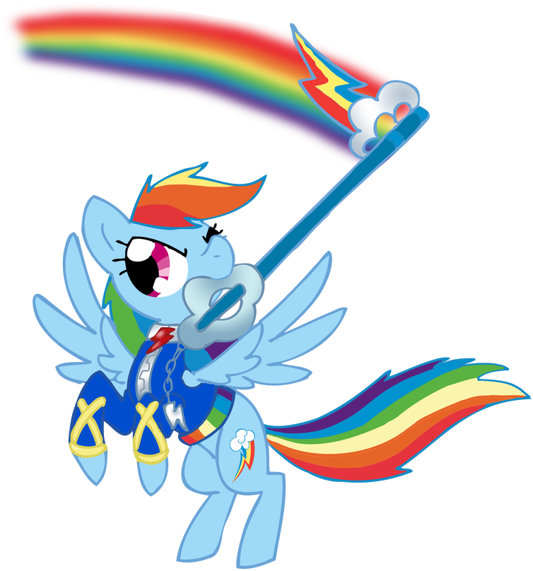 Kingdom Hearts Rainbow Dash By Electric-mongoose - Kingdom Hearts Rainbow Dash By Electric-mongoose (800x840)