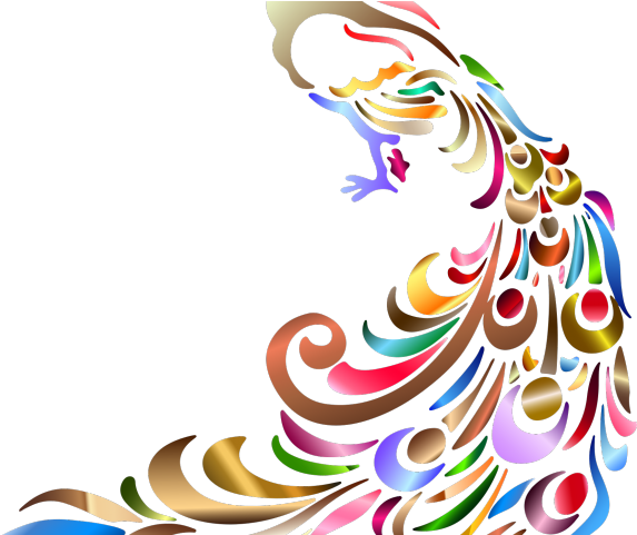 Rainbow Clipart Peacock - Rainbow Clipart Peacock (640x480)
