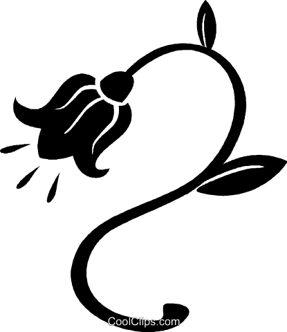 Tulips Royalty Free Vector Clip Art Illustration - Tulips Royalty Free Vector Clip Art Illustration (415x480)