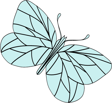 Tulips Clipart Butterfly - Tulips Clipart Butterfly (485x450)