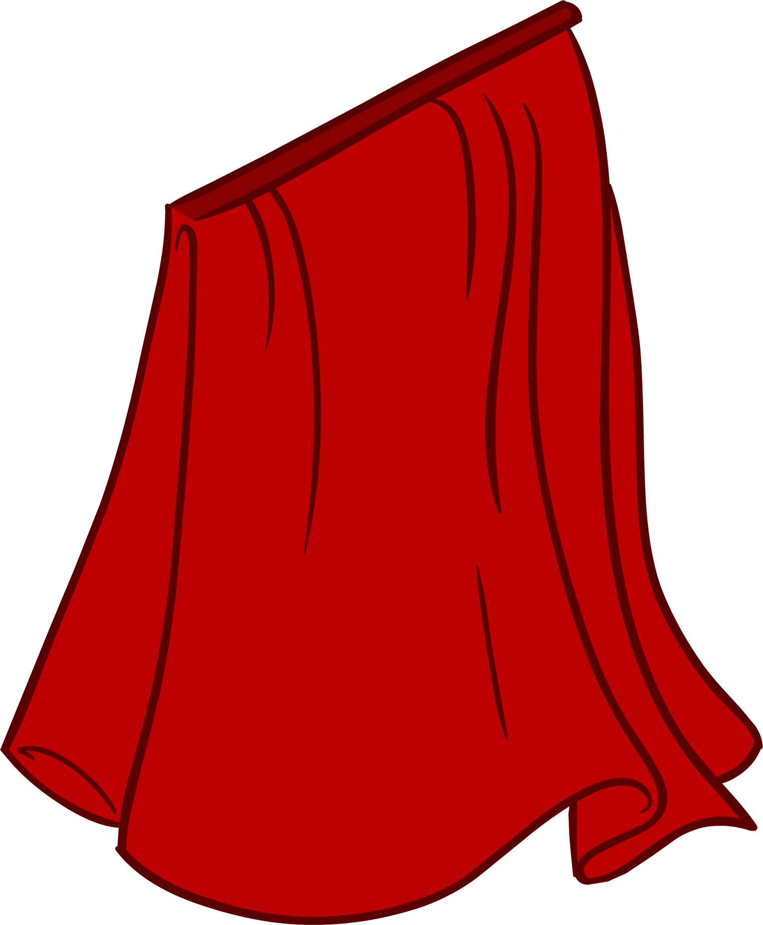 Cape Transparent Red Cartoon - Cape Transparent Red Cartoon (1539x1865)