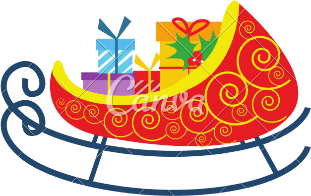 Christmas Sleigh Icon - Christmas Sleigh Icon (800x800)