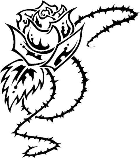 Free Png Download Rose Tribal Png Images Background - Free Png Download Rose Tribal Png Images Background (480x542)