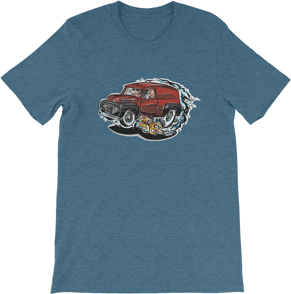 1948 Ford F1 Panel Truck Hot Rod Cartoon Short Sleeve - 1948 Ford F1 Panel Truck Hot Rod Cartoon Short Sleeve (1000x1000)