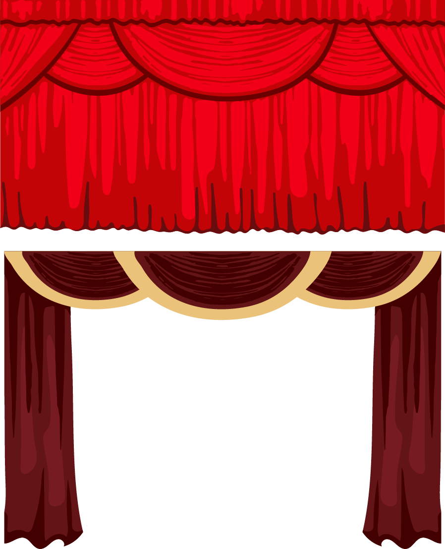Theater Drapes And Stage - Theater Drapes And Stage (898x1107)