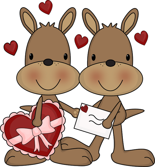 Kangaroo Clipart Hug - Kangaroo Clipart Hug (602x650)