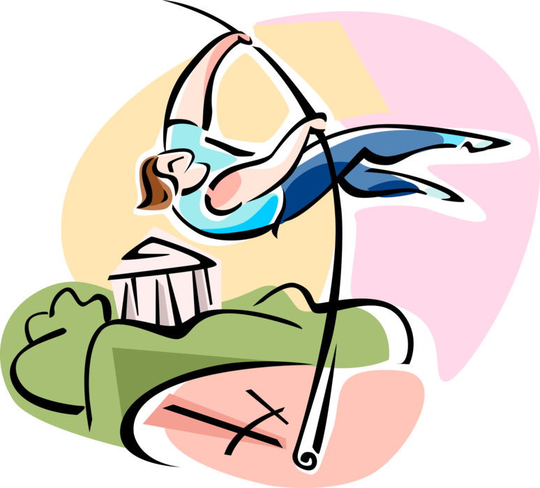 Vector Illustration Of Track And Field Athletic Sport - Vector Illustration Of Track And Field Athletic Sport (774x700)