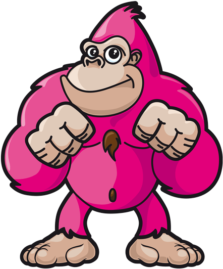 Pink Gorilla Games Transparent Background - Pink Gorilla Games Transparent Background (445x547)