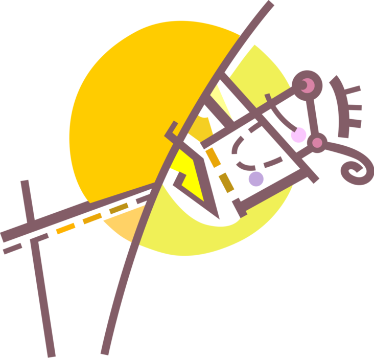 Vector Illustration Of Track And Field Athletic Sport - Vector Illustration Of Track And Field Athletic Sport (732x700)