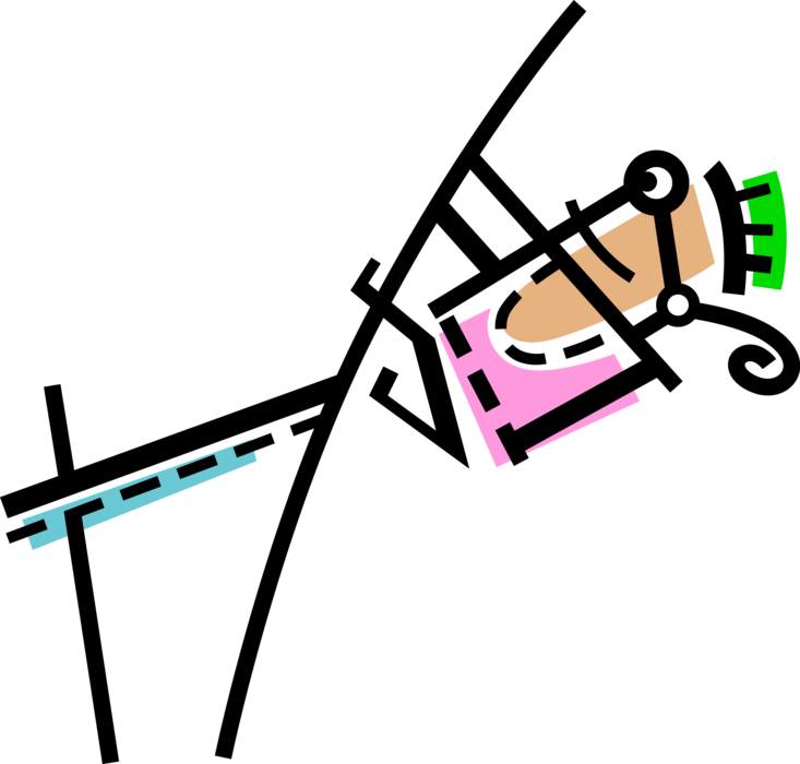 Vector Illustration Of Track And Field Athletic Sport - Vector Illustration Of Track And Field Athletic Sport (733x700)