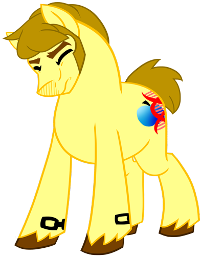 On Bioshock 2 Pony Black Yellow Cartoon Mammal Horse - On Bioshock 2 Pony Black Yellow Cartoon Mammal Horse (393x500)