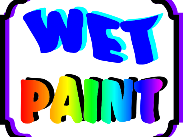 Painting Clipart Wet Paint - Painting Clipart Wet Paint (640x480)