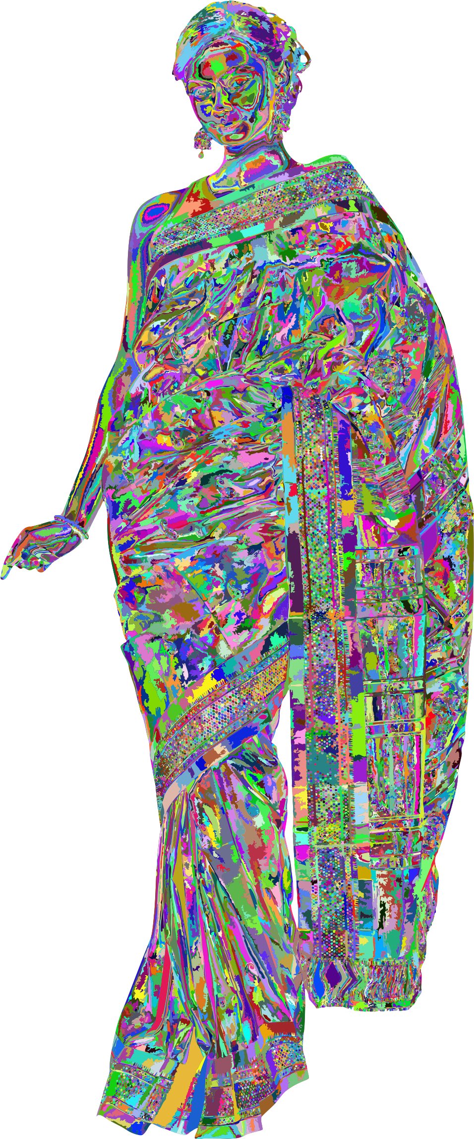 Saree Clipart Different - Saree Clipart Different (1055x2400)