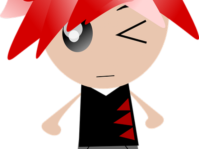 Red Hair Clipart Punk - Red Hair Clipart Punk (640x480)