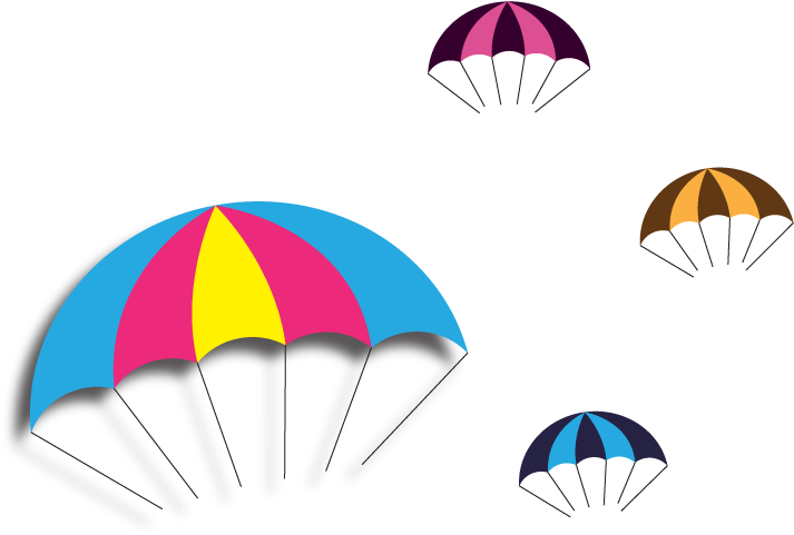 Vector Parachute Free Png And Clipart - Vector Parachute Free Png And Clipart (713x481)