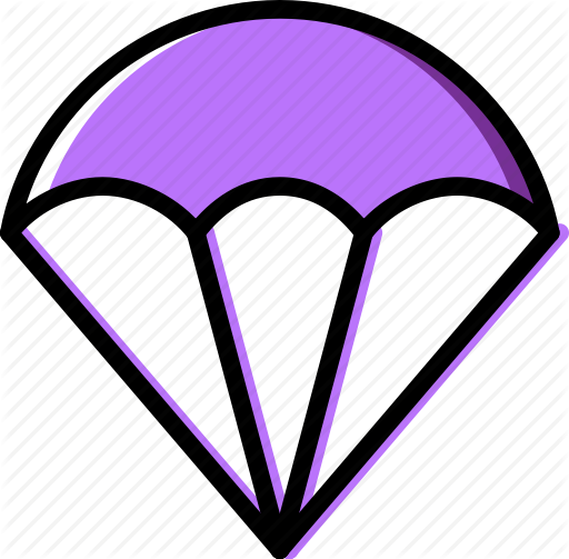 Clip Stock Parachute Vector Purple - Clip Stock Parachute Vector Purple (512x503)