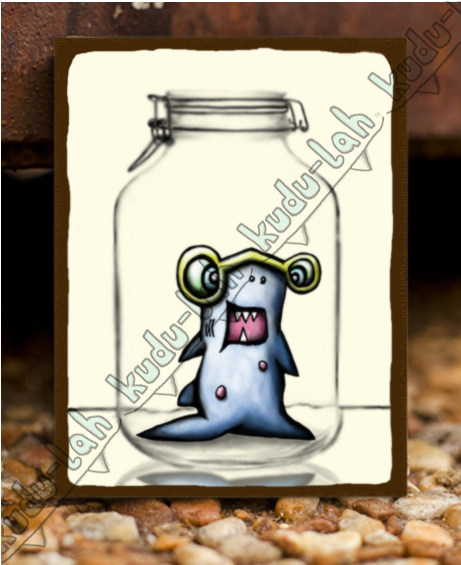Shark Jr Mason Jar Critter By Kudu-lah / Awesome Critter - Shark Jr Mason Jar Critter By Kudu-lah / Awesome Critter (600x600)