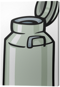 Milk Can Or Churn Cartoon Clip Art Canvas Print • Pixers® - Milk Can Or Churn Cartoon Clip Art Canvas Print • Pixers® (400x400)