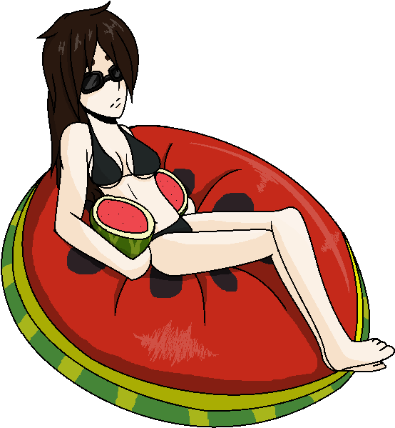 Watermelon Float By Littlesenpaibabe - Watermelon Float By Littlesenpaibabe (630x684)