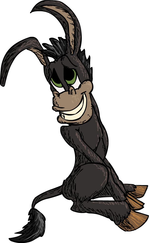 Donkey By Classicsaredead On Clipart Library - Donkey By Classicsaredead On Clipart Library (629x1025)