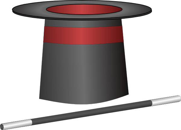 Magician Hat Clipart 3 By Joel - Magician Hat Clipart 3 By Joel (600x432)
