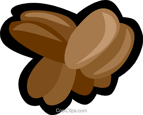 Coffee Beans Royalty Free Vector Clip Art Illustration - Coffee Beans Royalty Free Vector Clip Art Illustration (480x387)