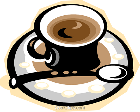 Espresso Coffee Royalty Free Vector Clip Art Illustration - Espresso Coffee Royalty Free Vector Clip Art Illustration (480x386)