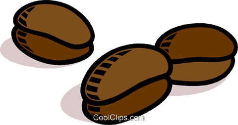 Coffee Beans Royalty Free Vector Clip Art Illustration - Coffee Beans Royalty Free Vector Clip Art Illustration (480x253)