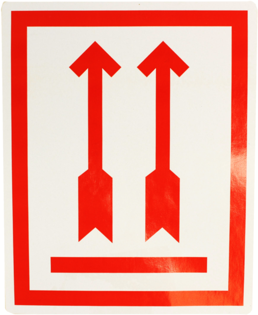 Sendproof® Label, Paper, Red Arrow, 80x100mm, White - Sendproof® Label, Paper, Red Arrow, 80x100mm, White (640x640)