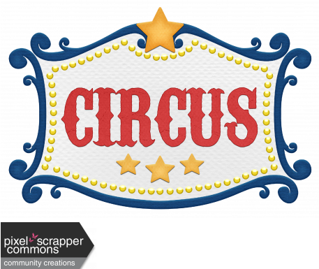 Label Clipart Circus - Label Clipart Circus (456x456)