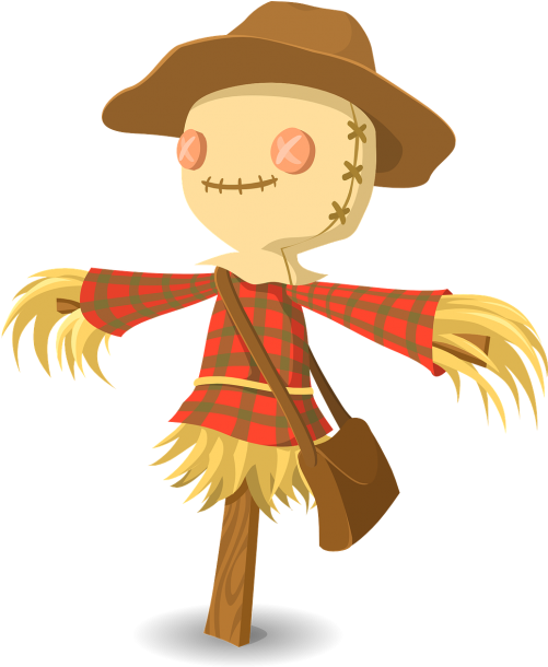Clip Art Scarecrows (500x619)
